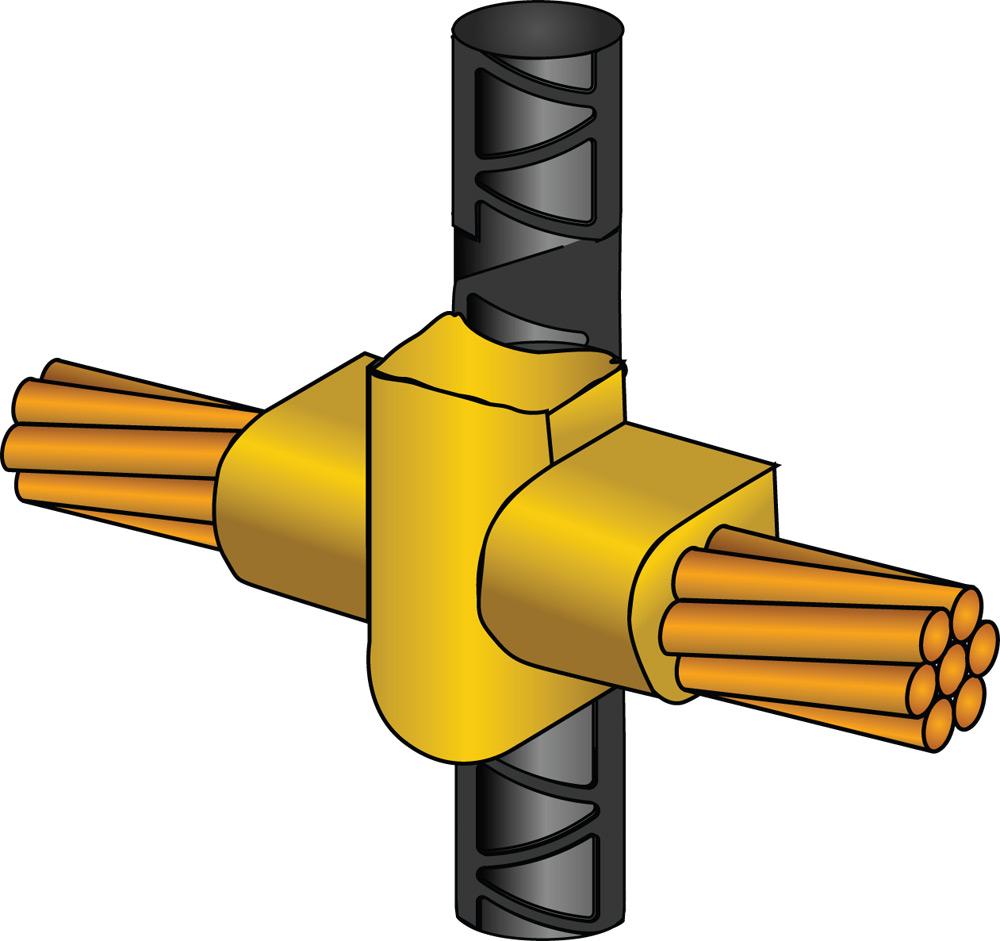 MOLD,CABLE TO REBAR,VERT X HORZ CABLE