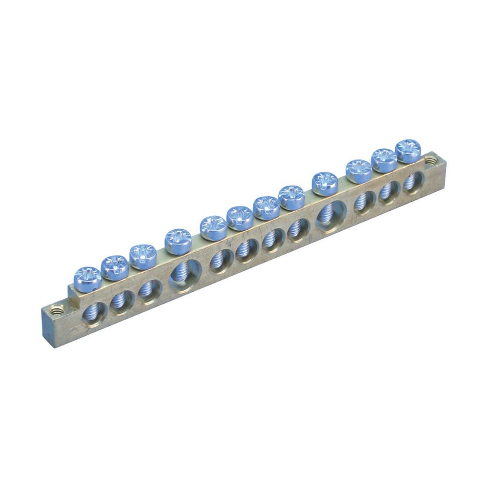 BUSBAR,BRASS,NEUTRAL,EB12 13X6