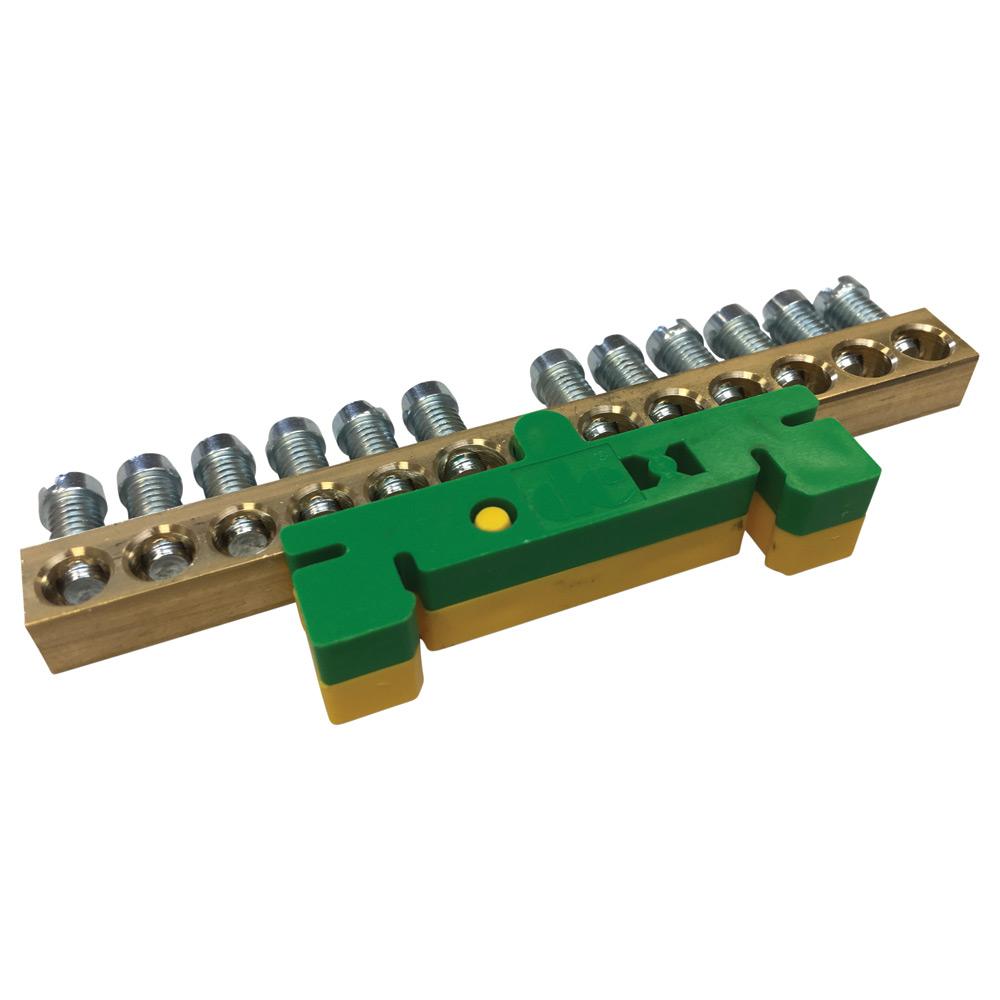 Earthing & Neutral Busbar 12 Outputs G/Y support