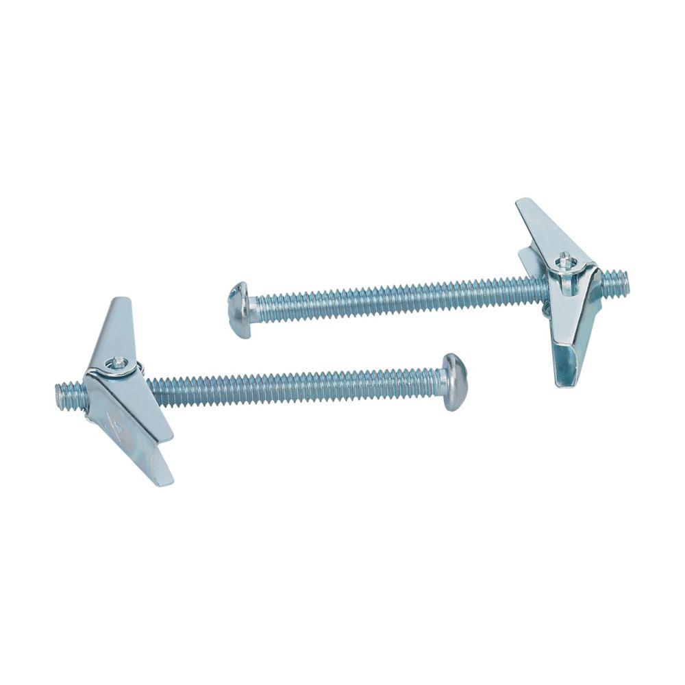 TOGGLE BOLT, 1/4" X 3", ZN PLTD