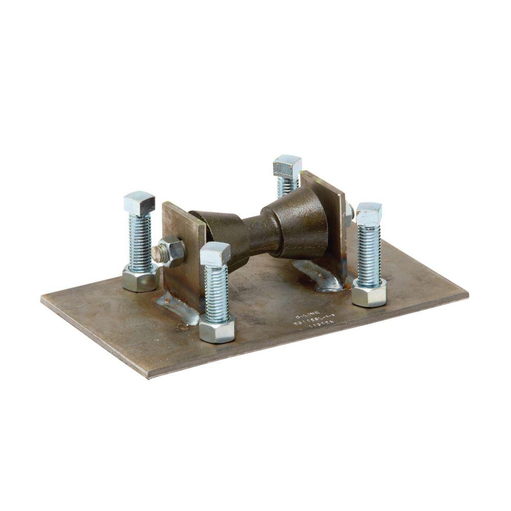 ADJUSTABLE ROLLER STAND W/ BASE PLT, 12", 14