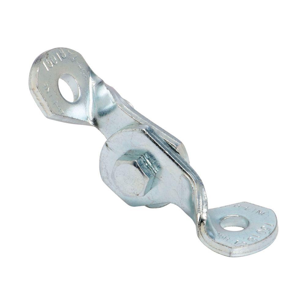 THREE HOLE ADJUSTABLE HINGE, 13/16" HOLE, ZN