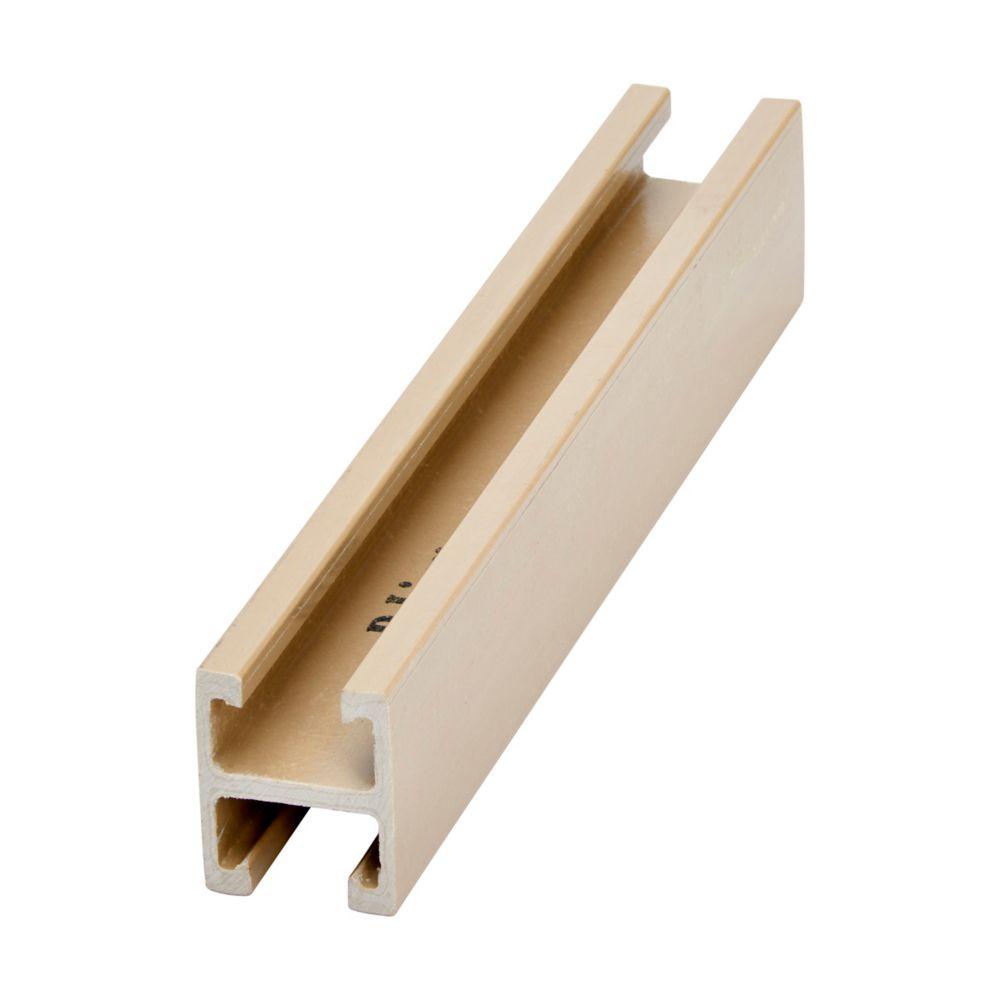 1" X 1 5/8" FIBERGLASS CHNL, 240", V