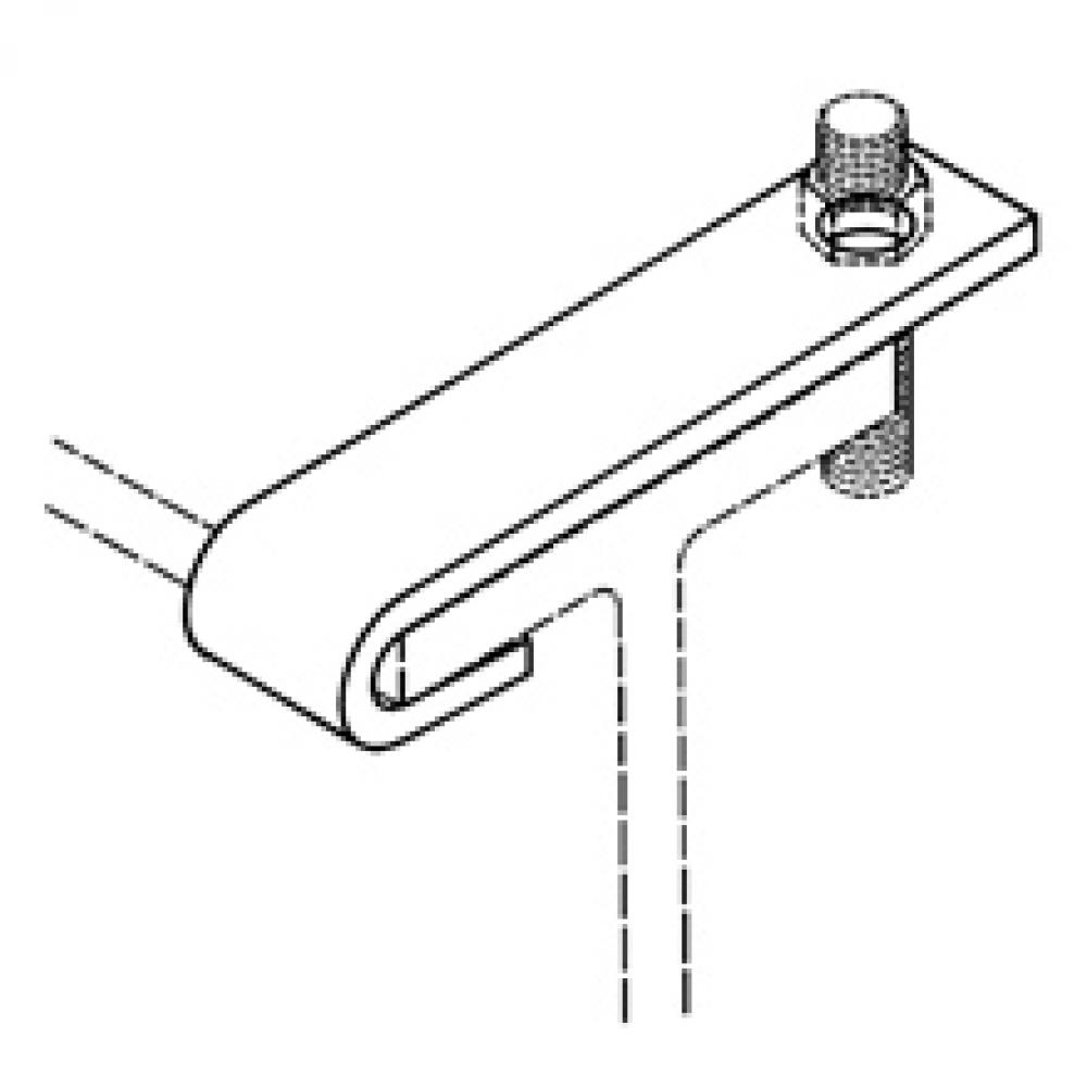 TOP BEAM HOOK, 12", 1/2" FLANGE, 1/2"