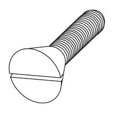 Eaton B-Line 1/4X1/2SFHMSZN - SLOTTED FLAT HEAD MACHINE SCREW, 1/4-IN. X 1/2-I
