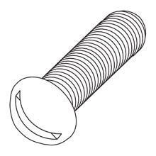 Eaton B-Line SRHM1/4X11/4ZN - SLOTTED ROUND HEAD MACHINE SCREW, 1/4-IN. X 1 1/