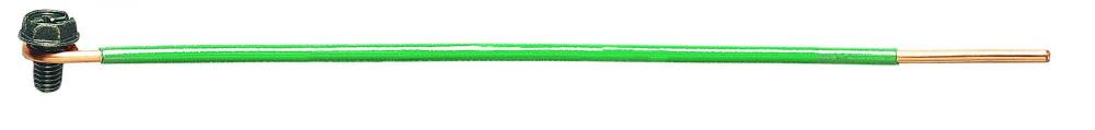 12AWG 8INCH BOX OF 50 SOLID WIRE GROUNDING TAIL