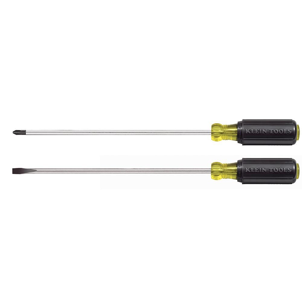10" L Blade Screwdriver Set, 2 Pc