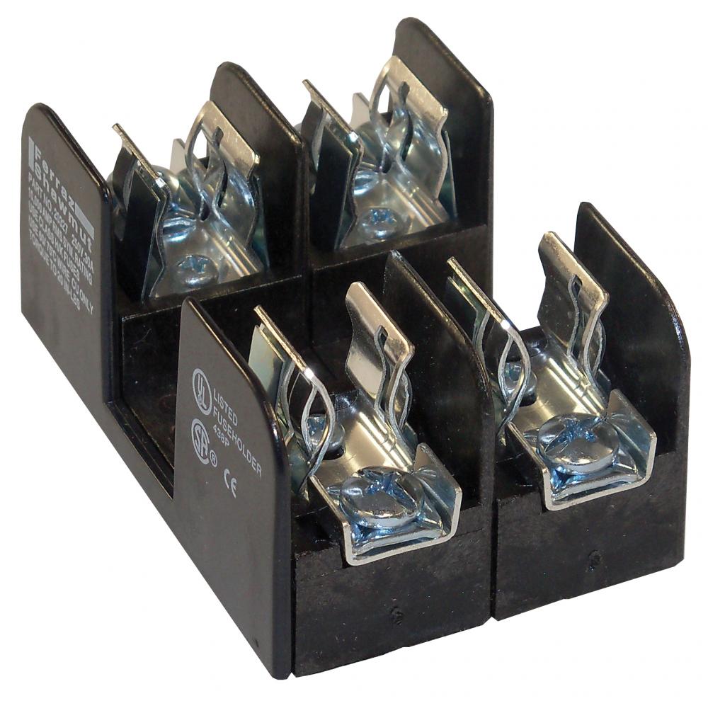Fuse Block 250V AC/DC Class H/K 30A 2-Pole Press