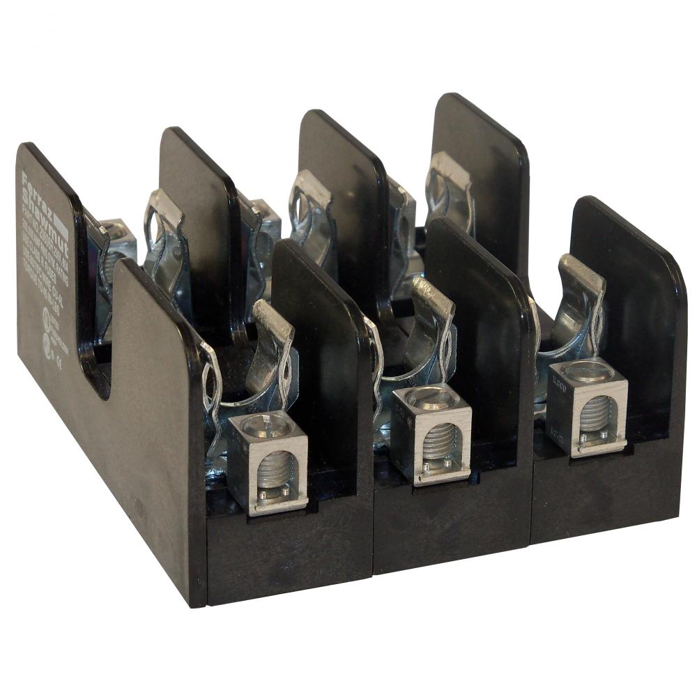 Fuse Block 250VAC 250VDC Class R 60A 3-Pole Box