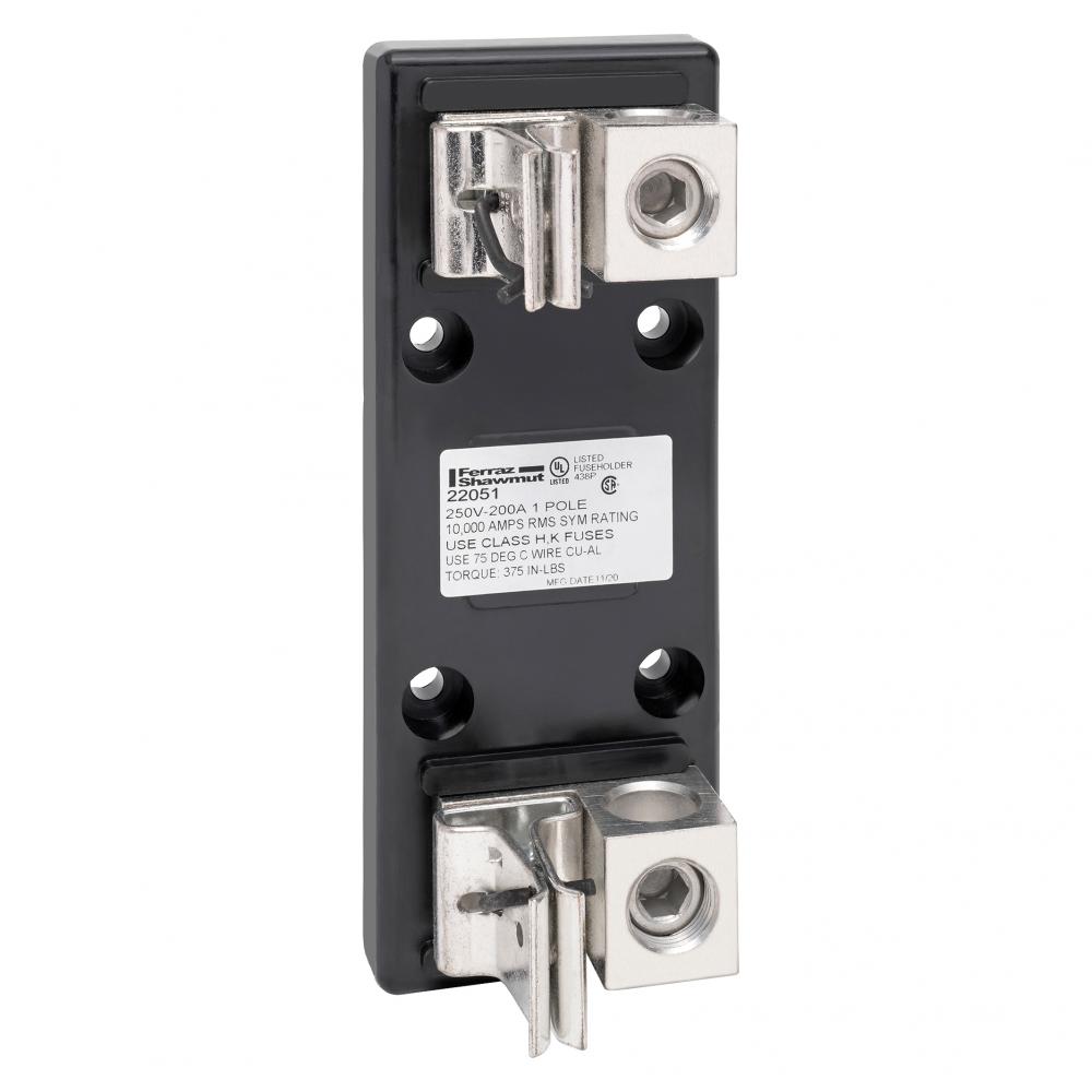 Fuse Block 250VAC 250VDC Class H/K 200A 1-Pole C