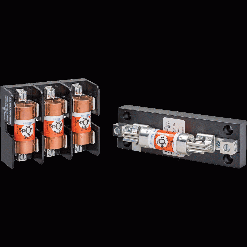 Fuse Block 600VAC 600VDC Class J 60A 2-Pole Copp