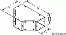 Pentair Hoffman F22TGV - 2x2 Tee Fitting