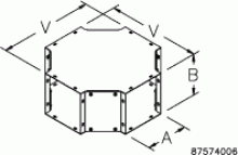 Pentair Hoffman F22X - 2x2 Cross Fitting