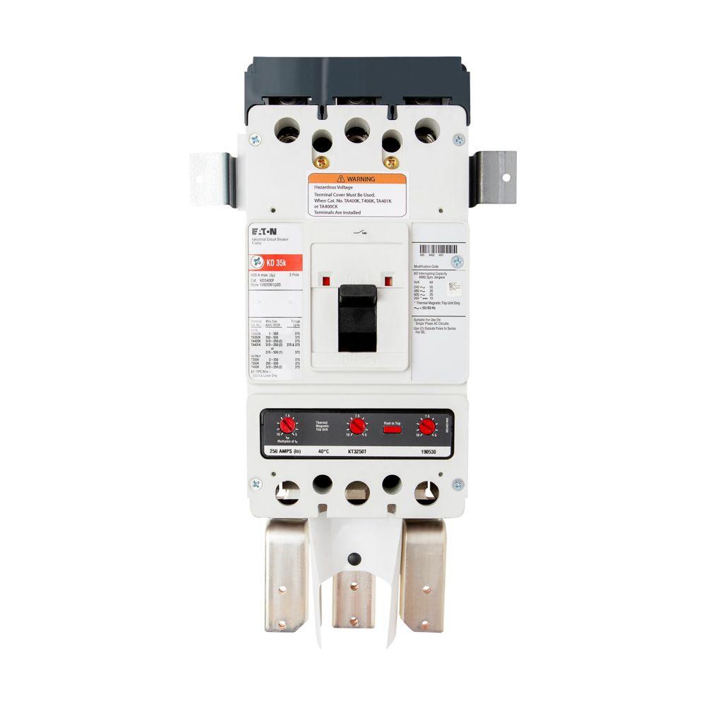 MAIN BKR KIT 480V MAX1_3PH 250A KD Btm
