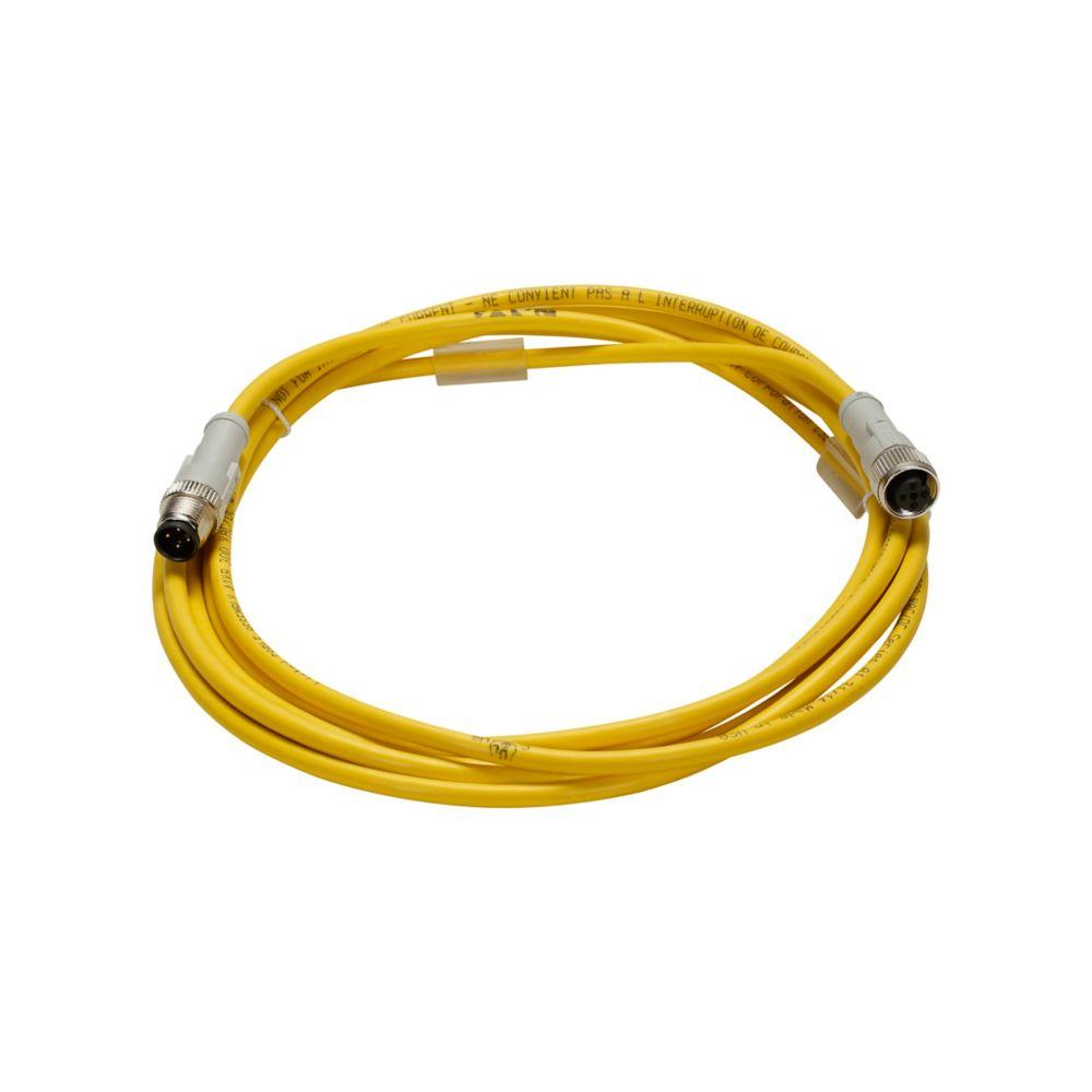 CORDSET,ST F,ST M,DC,4P 4W,22GA PVC Y,3M