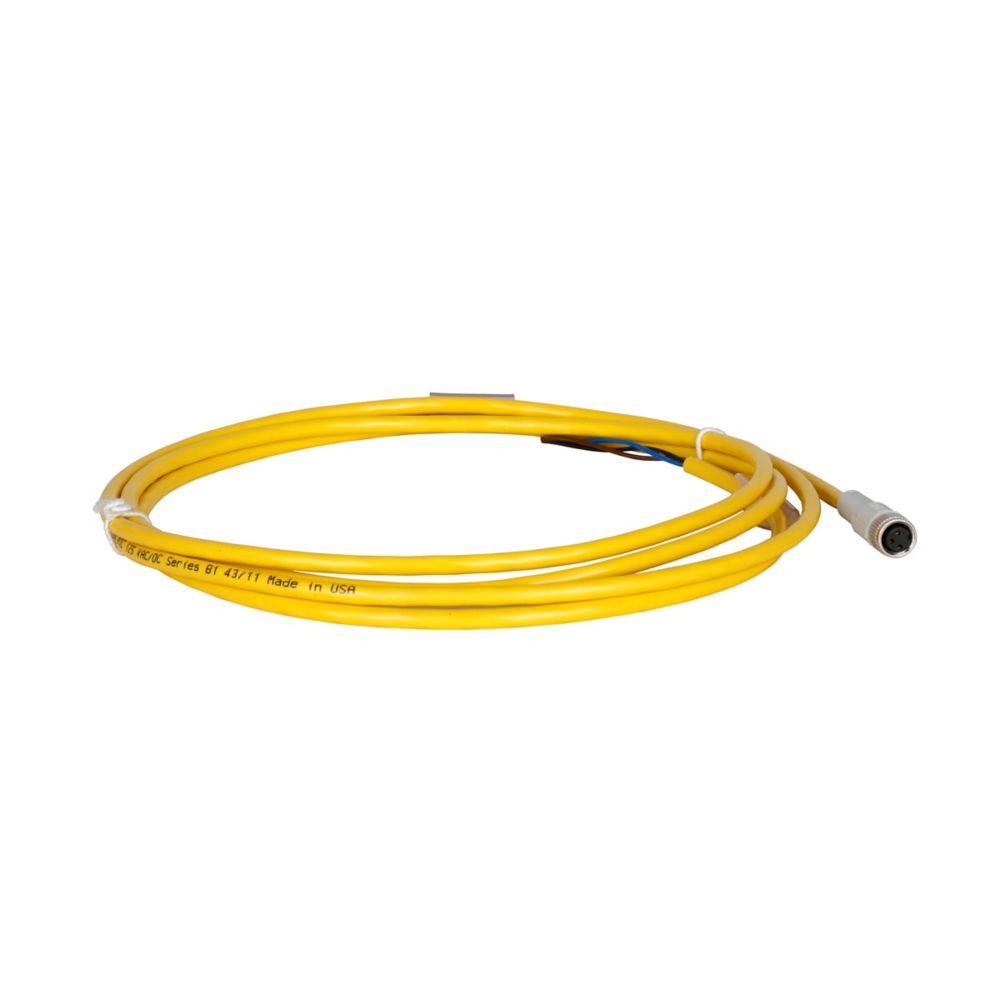 CORDSET,AC,RA,3P,4W,2M,YEL