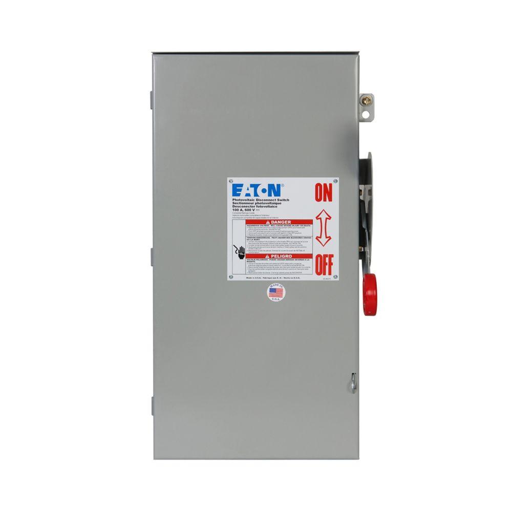 DC DISC, 100 A, NEMA 4, 600 Vdc, 3-pole