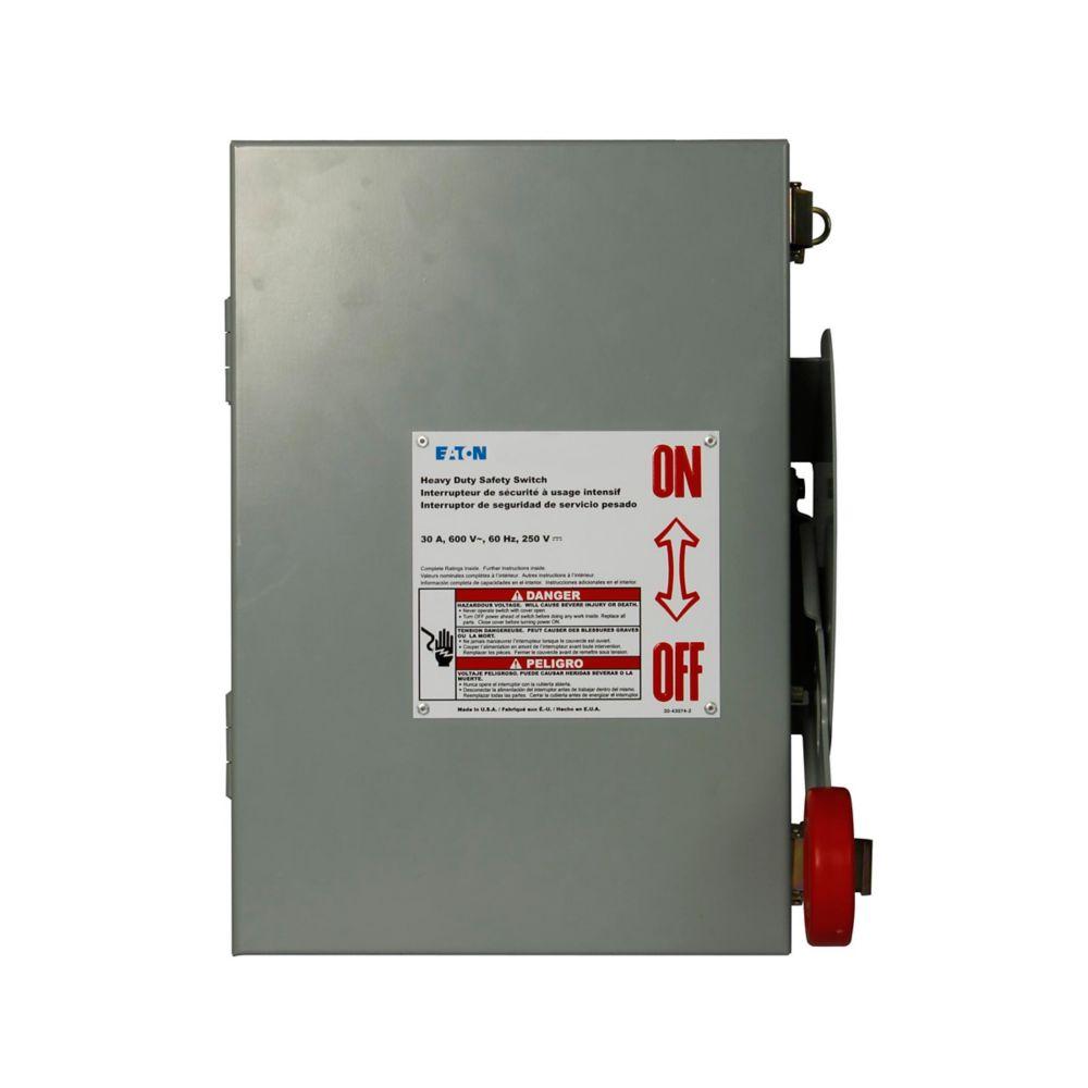 30A/3P HD NF Sfty Sw 600V N12