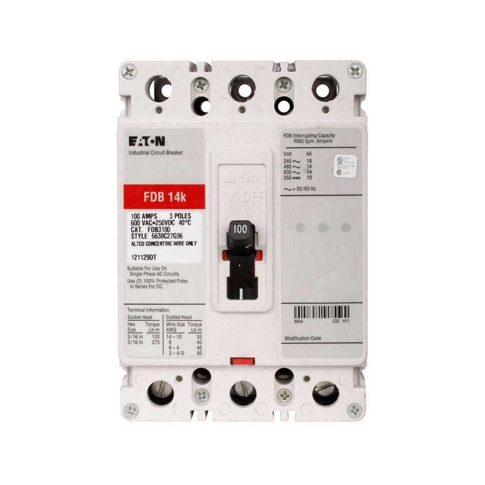 FDB 3P 40A WITH LINE & LOAD END CAP KITS