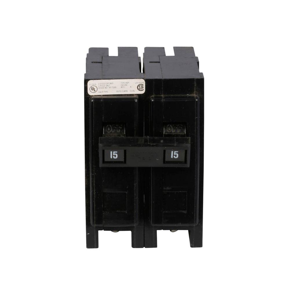 HQP BREAKER 2P 15A 240VAC 10KAIC