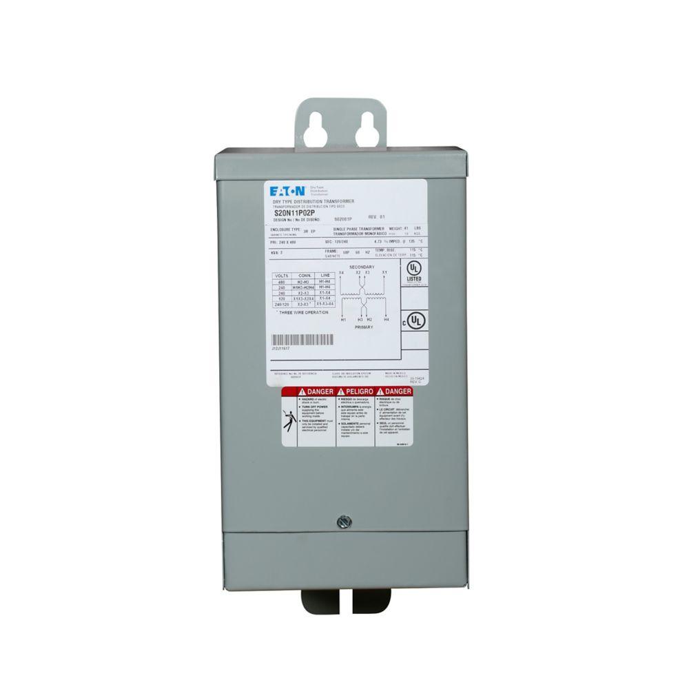 2KVA Type EP XFMR 1PH 277V-120/240V