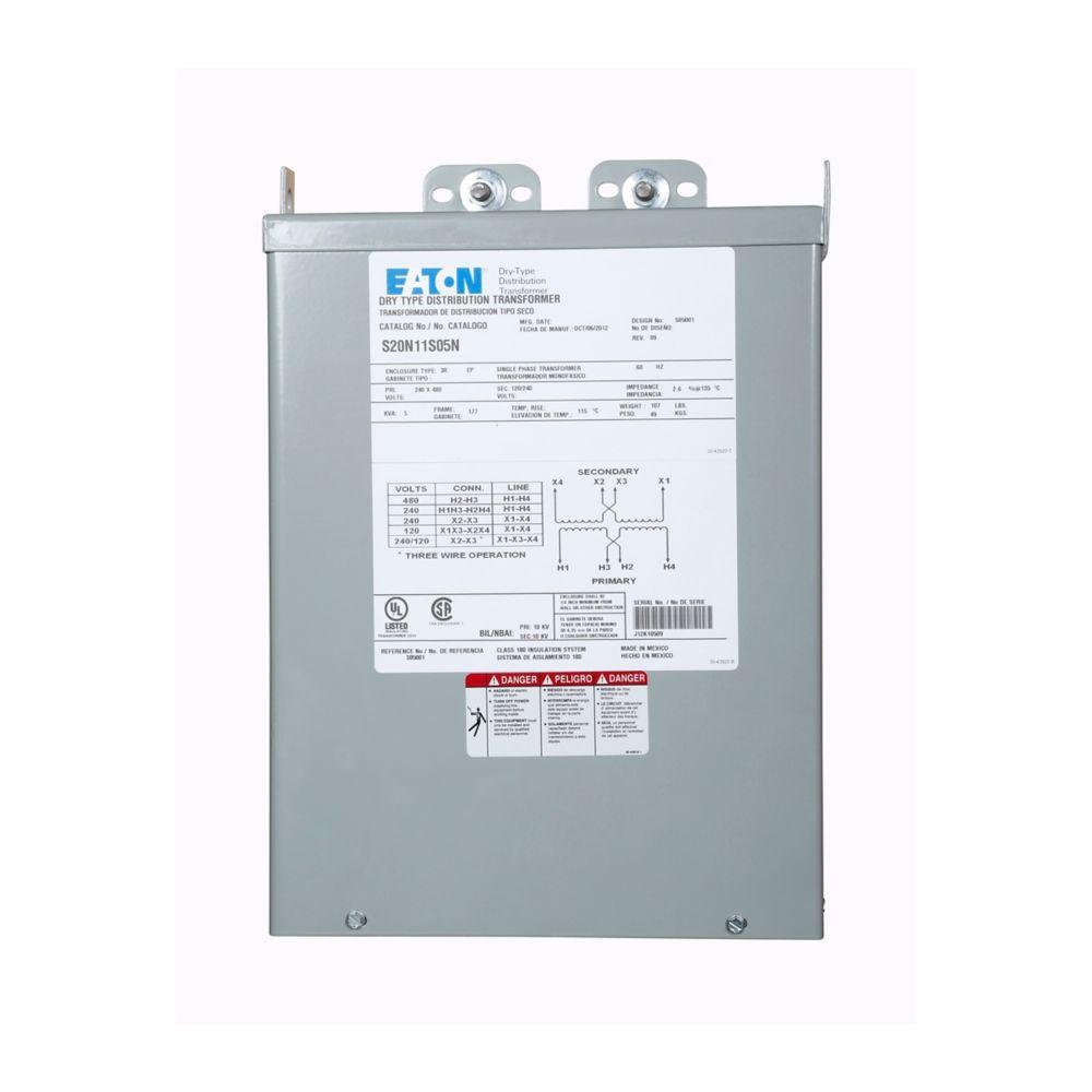 5KVA Type EP XFMR 1PH 240X480-120/240V