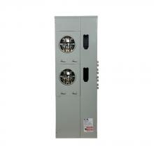 Eaton 37MM220R12C - 3PH, 7 JAW COMM MTR, 2 SKTS, 225A CU BUS