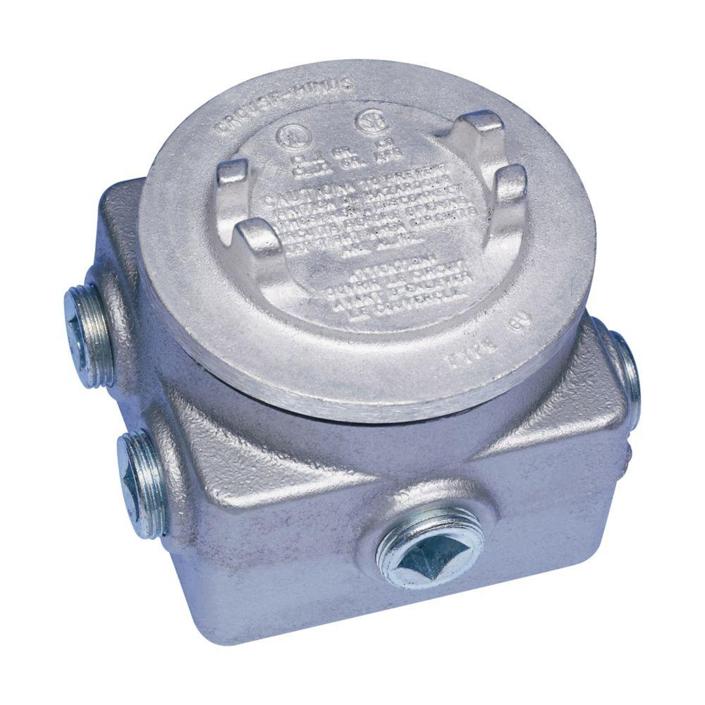 JUNC BOX 4 3/4" AND 3 1" PIPE PLGS