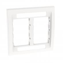 Panduit CBEWH-2GY - Faceplate Frame, Double Gang, White