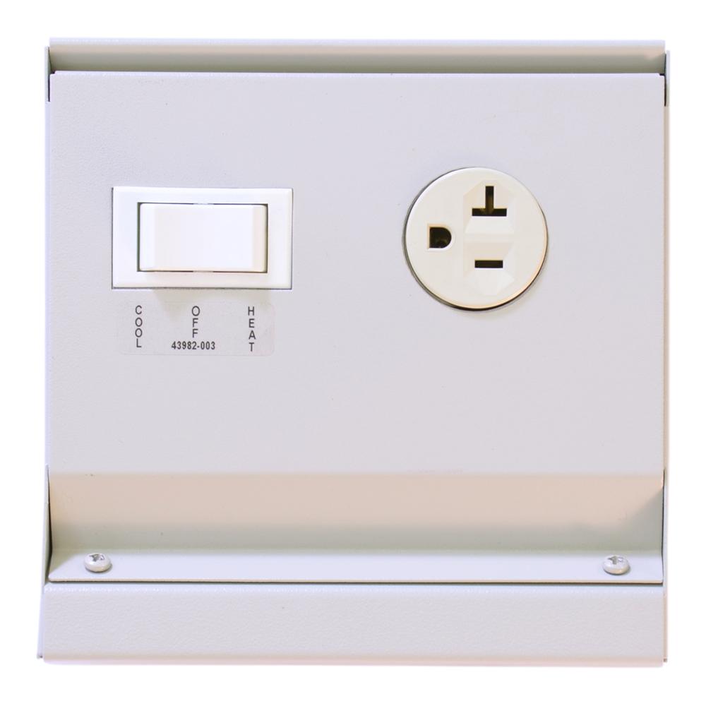 Transfr Switch, Mtd in 6" Blnk,120V Ivy