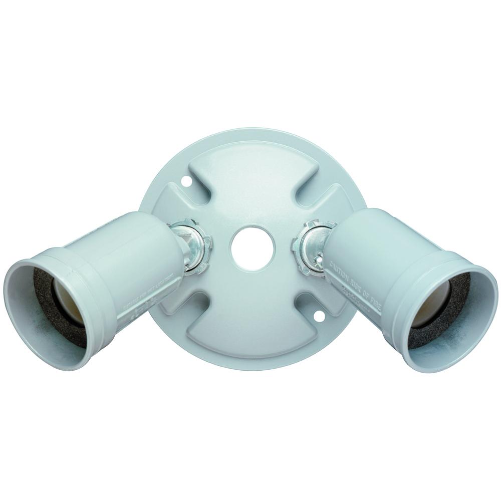 WP ROUND COVER W/ 2 LAMPHOLDERS
