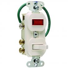 Legrand-Pass & Seymour 695LAG - COMBO SW 3W 15A120V PILOT LT 1/25 GRD LA