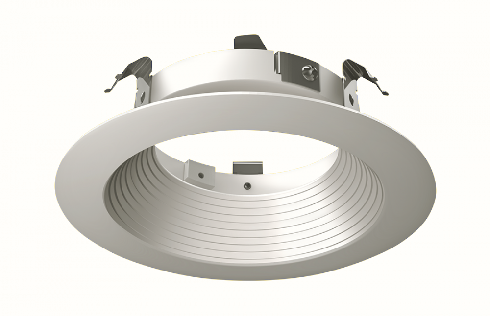 HALITE 4' TRIM ROUND BAFFLE SATIN NICKEL